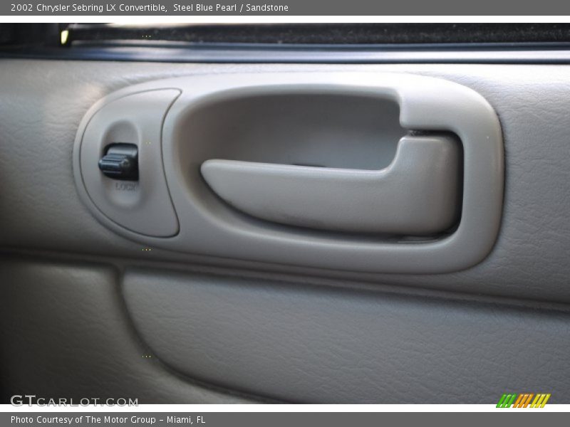 Steel Blue Pearl / Sandstone 2002 Chrysler Sebring LX Convertible