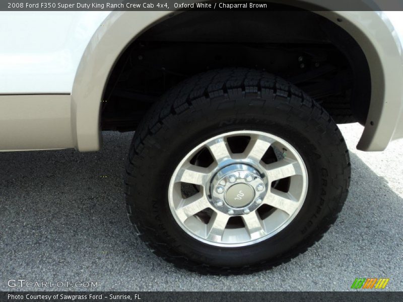 Oxford White / Chaparral Brown 2008 Ford F350 Super Duty King Ranch Crew Cab 4x4