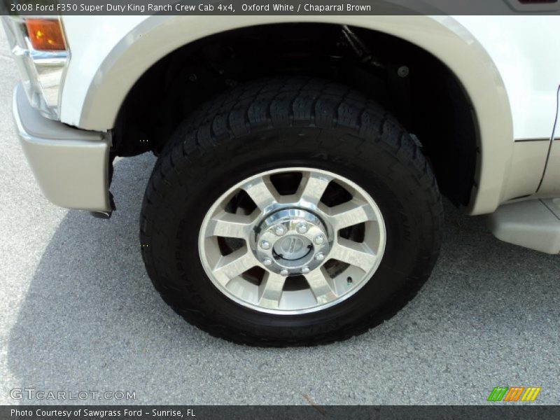 Oxford White / Chaparral Brown 2008 Ford F350 Super Duty King Ranch Crew Cab 4x4