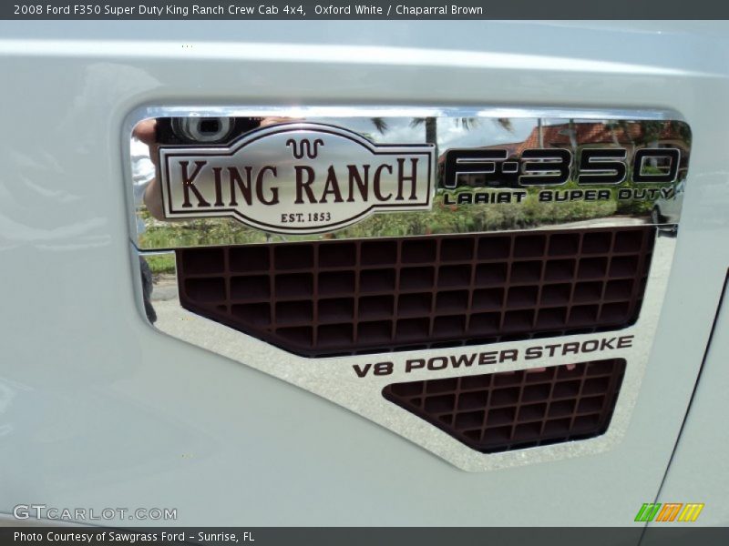 Oxford White / Chaparral Brown 2008 Ford F350 Super Duty King Ranch Crew Cab 4x4