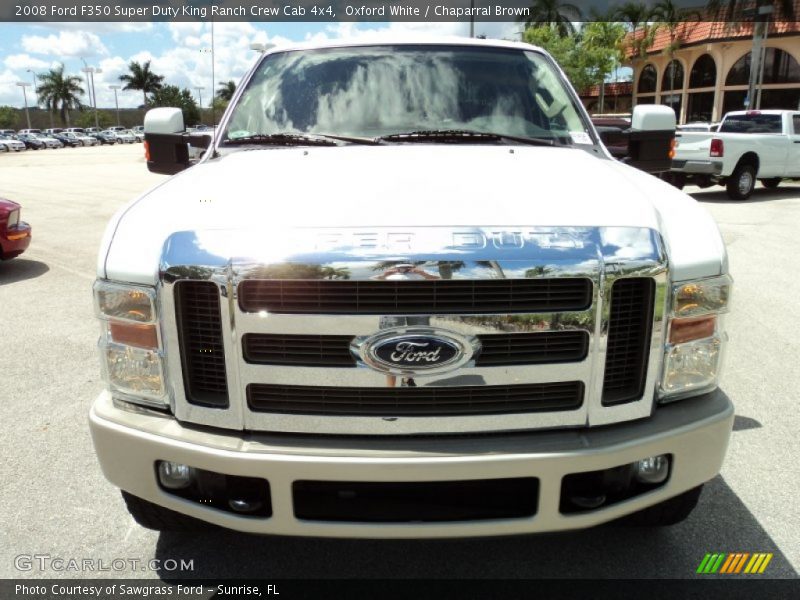 Oxford White / Chaparral Brown 2008 Ford F350 Super Duty King Ranch Crew Cab 4x4