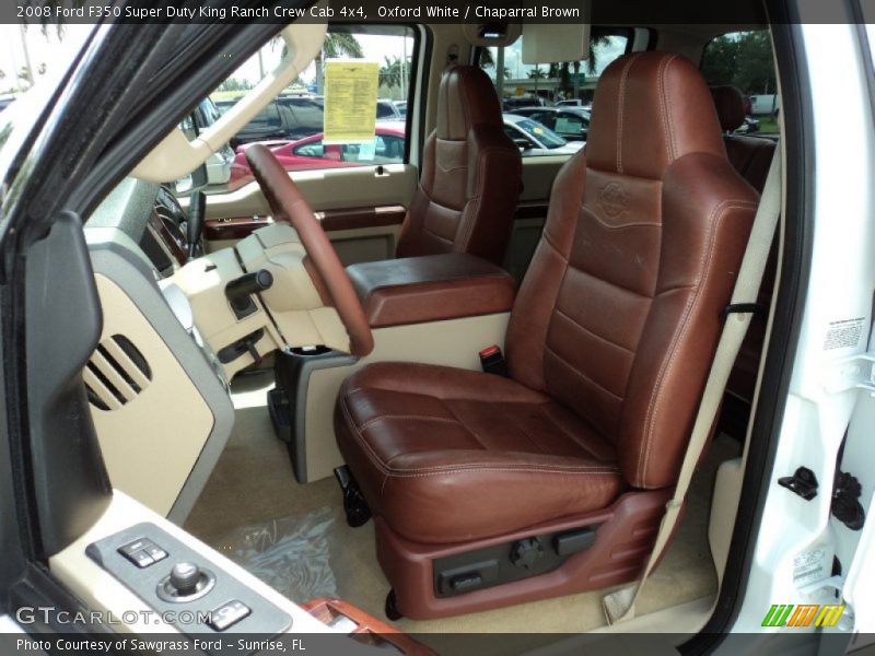 Oxford White / Chaparral Brown 2008 Ford F350 Super Duty King Ranch Crew Cab 4x4