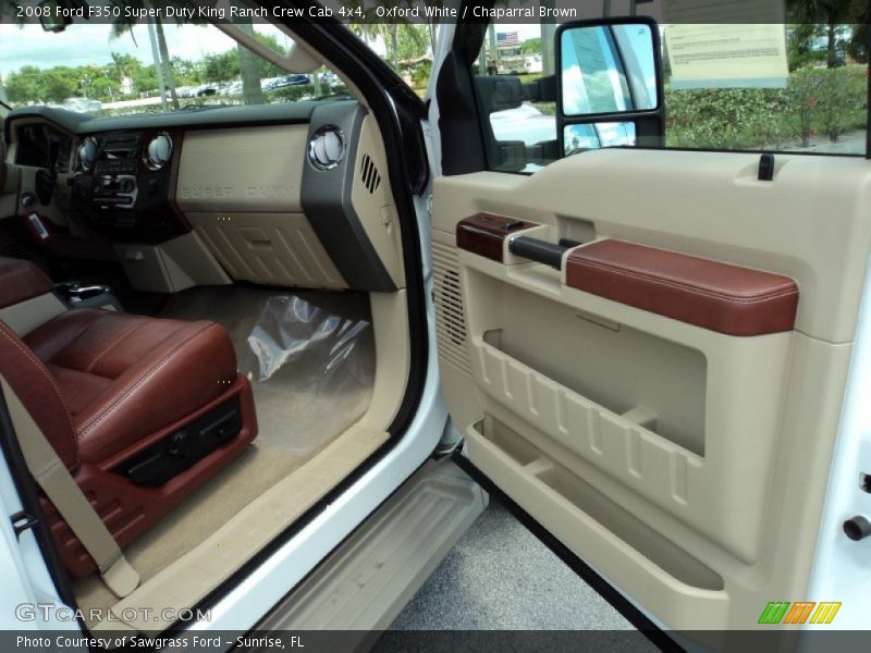 Oxford White / Chaparral Brown 2008 Ford F350 Super Duty King Ranch Crew Cab 4x4