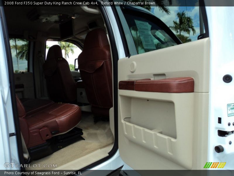 Oxford White / Chaparral Brown 2008 Ford F350 Super Duty King Ranch Crew Cab 4x4