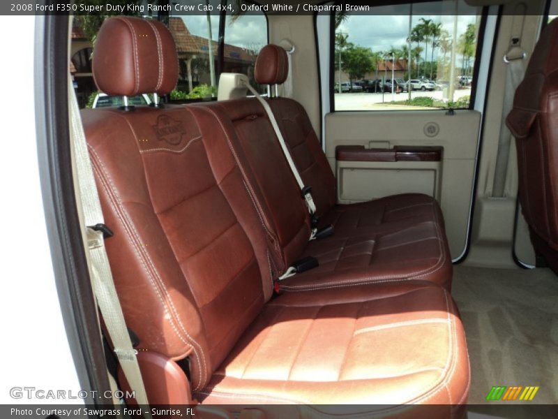 Oxford White / Chaparral Brown 2008 Ford F350 Super Duty King Ranch Crew Cab 4x4