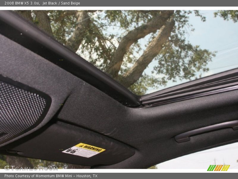 Jet Black / Sand Beige 2008 BMW X5 3.0si