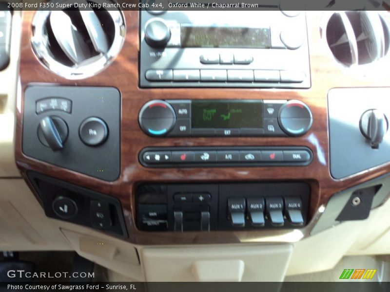 Oxford White / Chaparral Brown 2008 Ford F350 Super Duty King Ranch Crew Cab 4x4