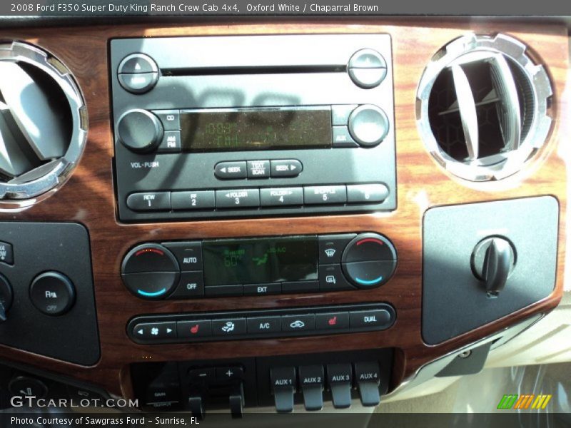 Oxford White / Chaparral Brown 2008 Ford F350 Super Duty King Ranch Crew Cab 4x4