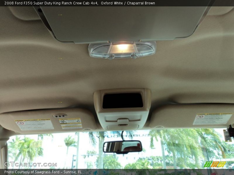 Oxford White / Chaparral Brown 2008 Ford F350 Super Duty King Ranch Crew Cab 4x4