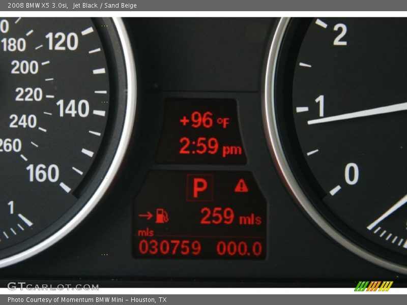 Jet Black / Sand Beige 2008 BMW X5 3.0si