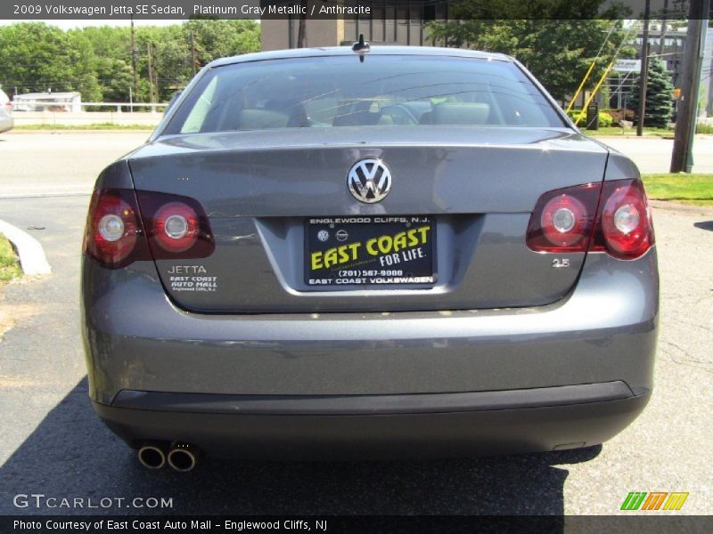 Platinum Gray Metallic / Anthracite 2009 Volkswagen Jetta SE Sedan