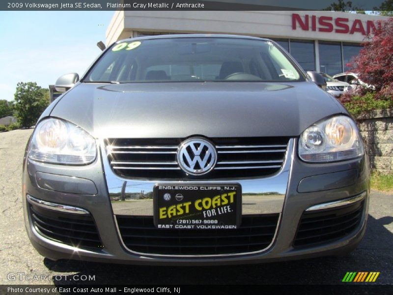 Platinum Gray Metallic / Anthracite 2009 Volkswagen Jetta SE Sedan