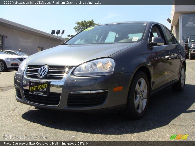 Platinum Gray Metallic / Anthracite 2009 Volkswagen Jetta SE Sedan