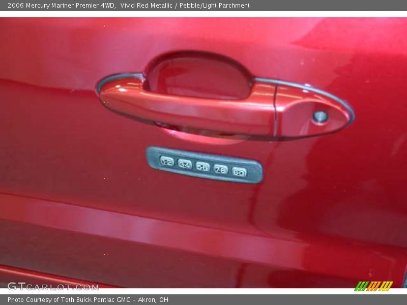 Vivid Red Metallic / Pebble/Light Parchment 2006 Mercury Mariner Premier 4WD