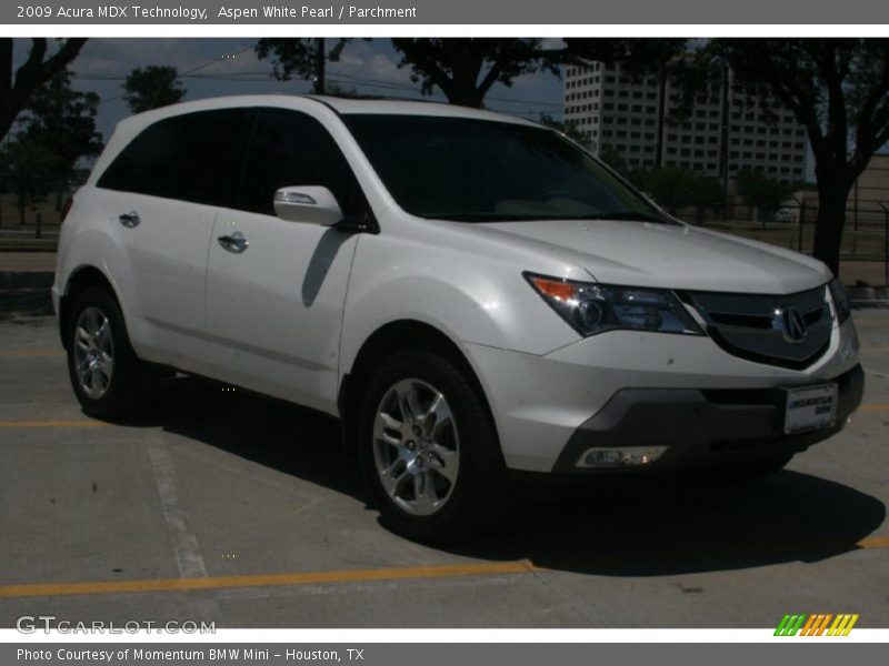Aspen White Pearl / Parchment 2009 Acura MDX Technology
