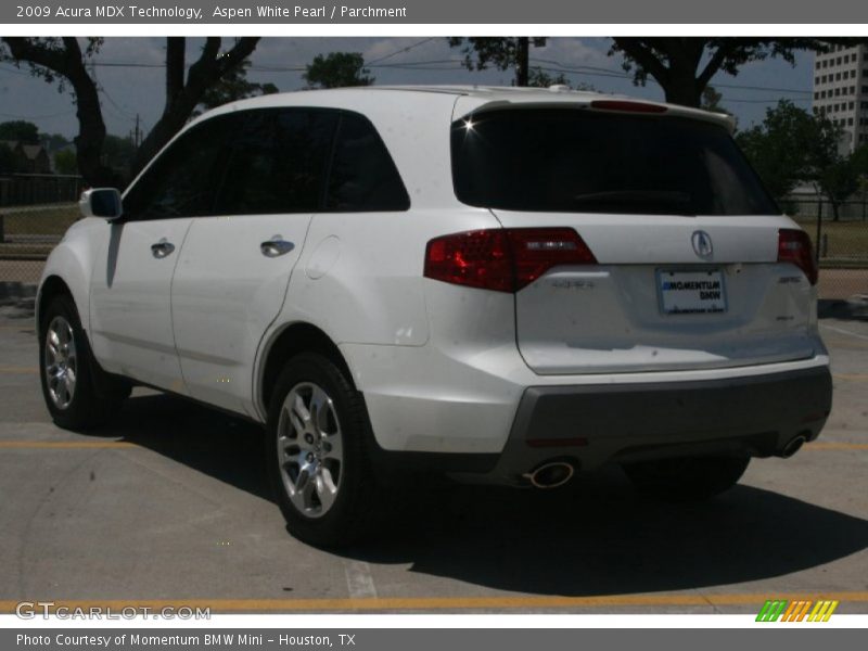 Aspen White Pearl / Parchment 2009 Acura MDX Technology