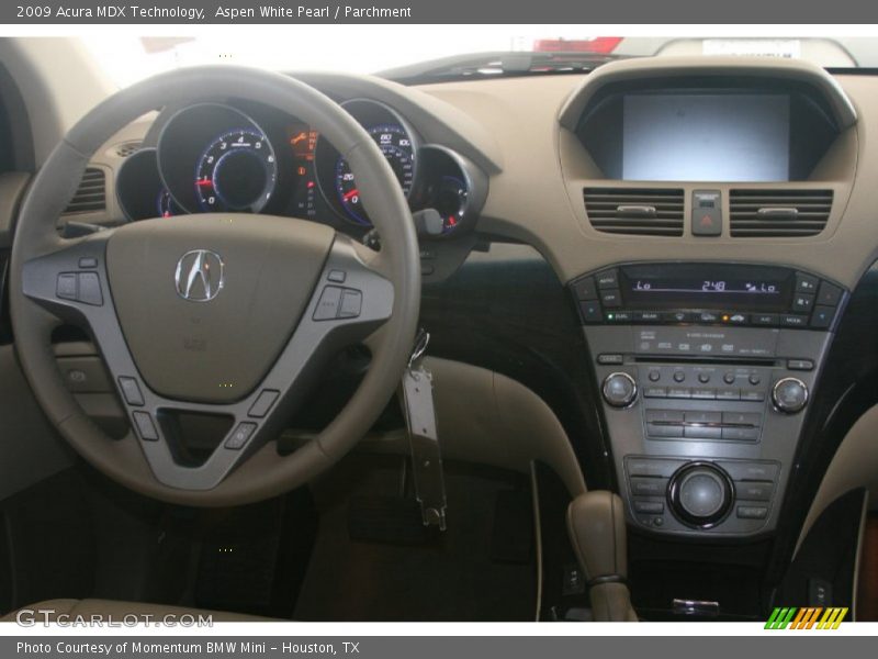 Aspen White Pearl / Parchment 2009 Acura MDX Technology