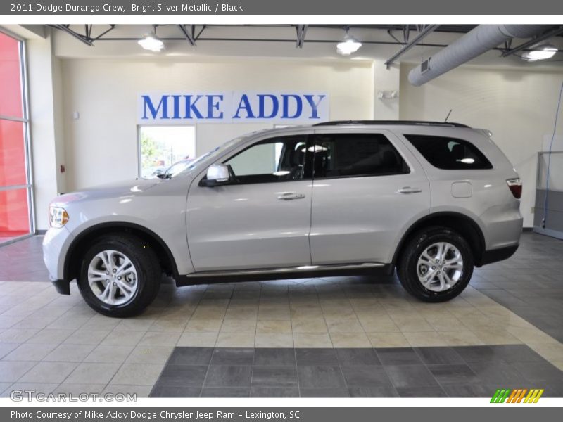 Bright Silver Metallic / Black 2011 Dodge Durango Crew
