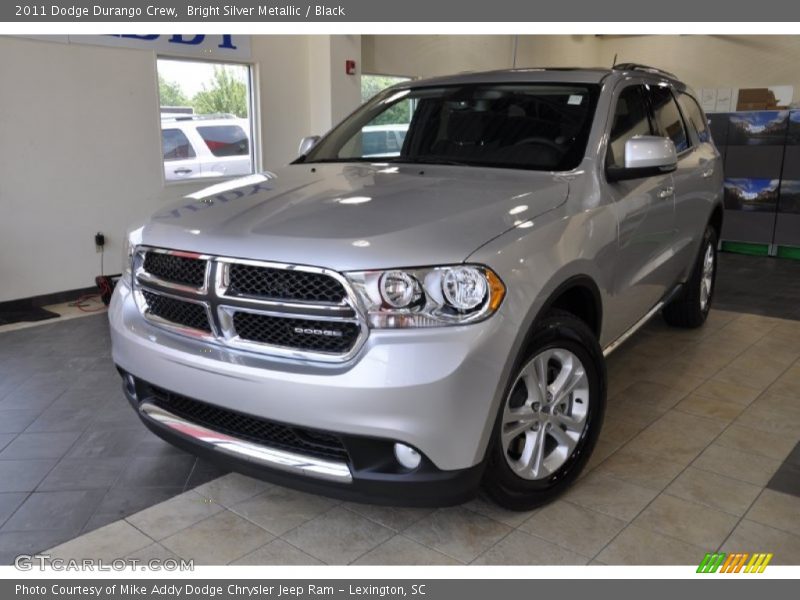 Bright Silver Metallic / Black 2011 Dodge Durango Crew