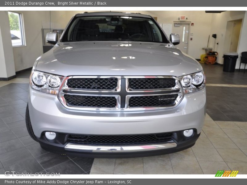 Bright Silver Metallic / Black 2011 Dodge Durango Crew