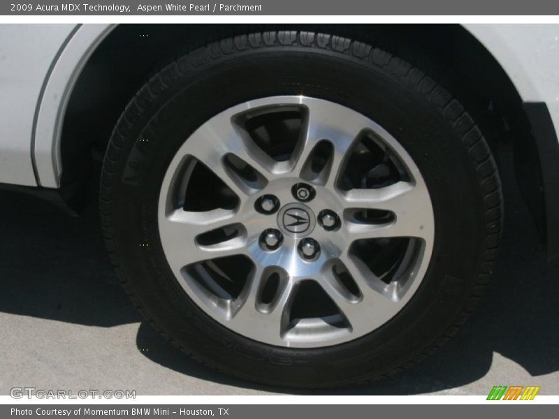 Aspen White Pearl / Parchment 2009 Acura MDX Technology