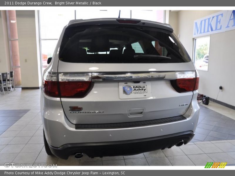 Bright Silver Metallic / Black 2011 Dodge Durango Crew