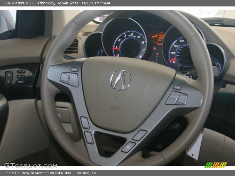 Aspen White Pearl / Parchment 2009 Acura MDX Technology