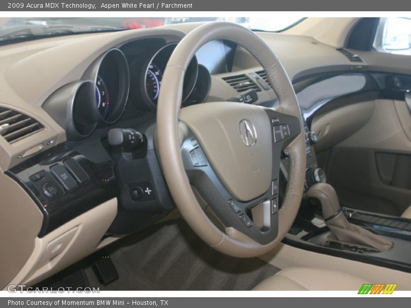 Aspen White Pearl / Parchment 2009 Acura MDX Technology