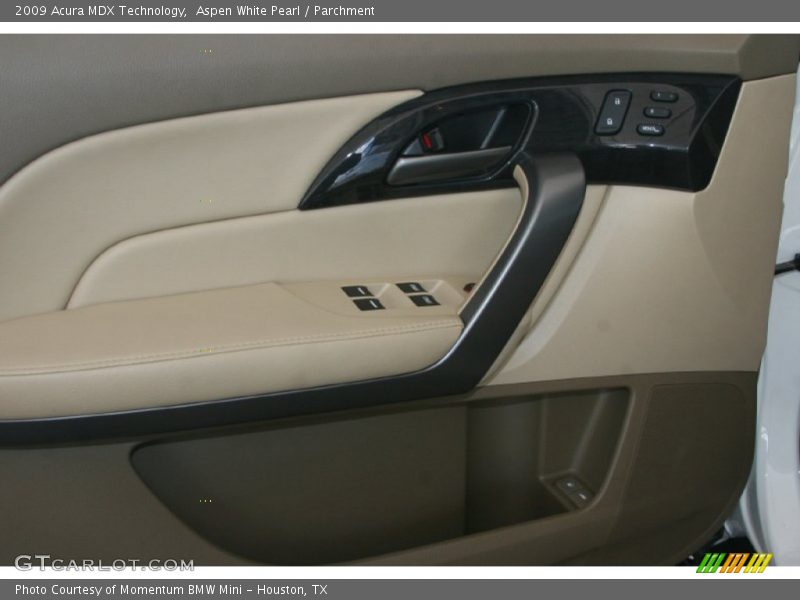 Aspen White Pearl / Parchment 2009 Acura MDX Technology