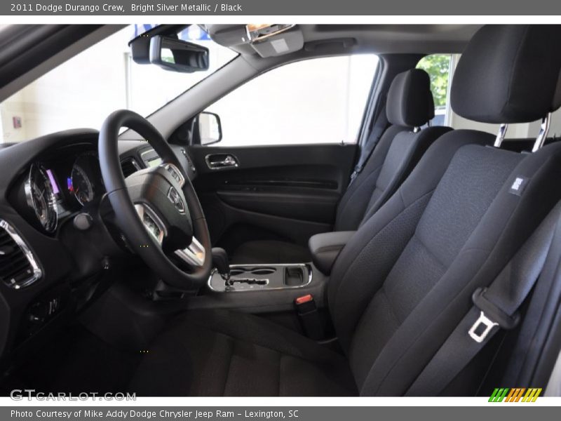 Bright Silver Metallic / Black 2011 Dodge Durango Crew