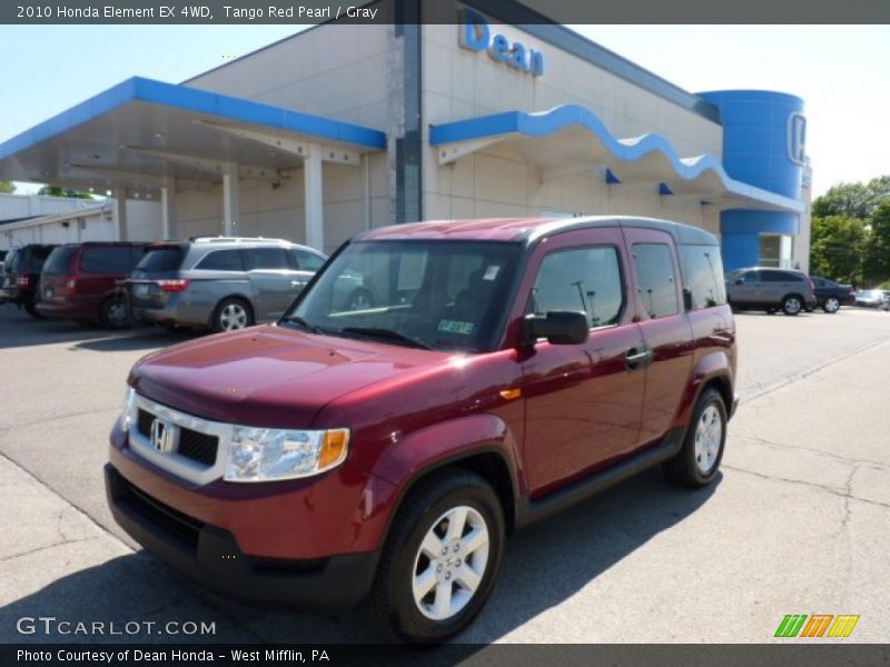 Tango Red Pearl / Gray 2010 Honda Element EX 4WD