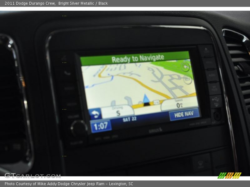 Bright Silver Metallic / Black 2011 Dodge Durango Crew