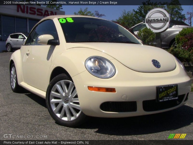 Harvest Moon Beige / Cream Beige 2008 Volkswagen New Beetle SE Convertible