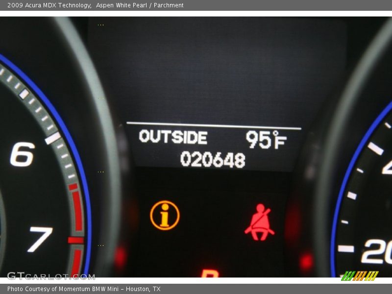 Aspen White Pearl / Parchment 2009 Acura MDX Technology