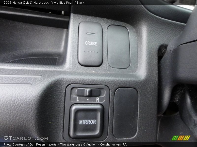 Vivid Blue Pearl / Black 2005 Honda Civic Si Hatchback