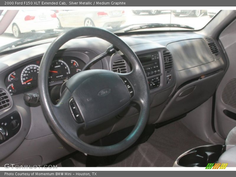 Silver Metallic / Medium Graphite 2000 Ford F150 XLT Extended Cab