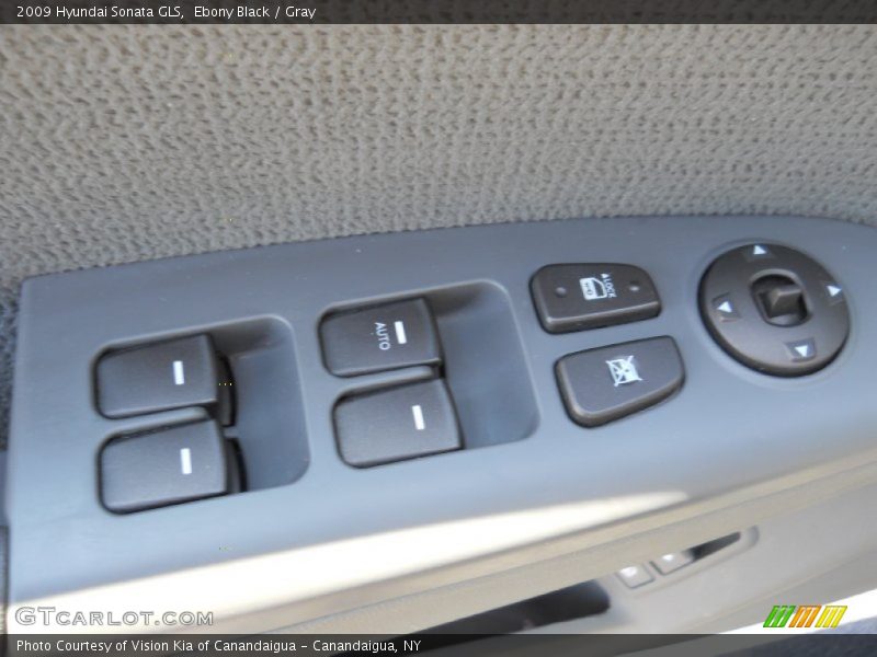 Ebony Black / Gray 2009 Hyundai Sonata GLS