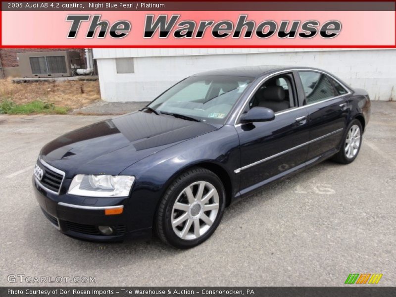 Night Blue Pearl / Platinum 2005 Audi A8 4.2 quattro