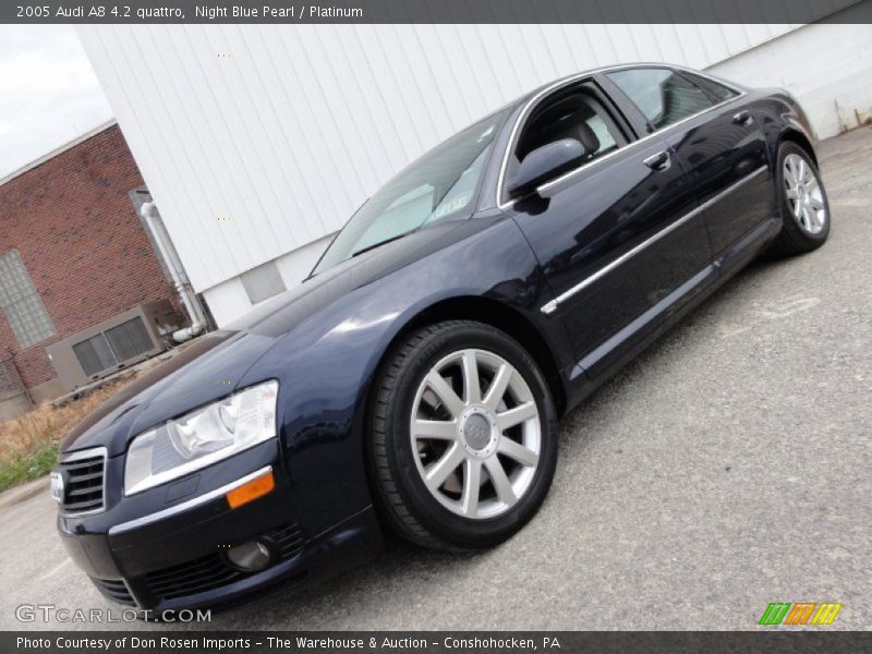 Night Blue Pearl / Platinum 2005 Audi A8 4.2 quattro