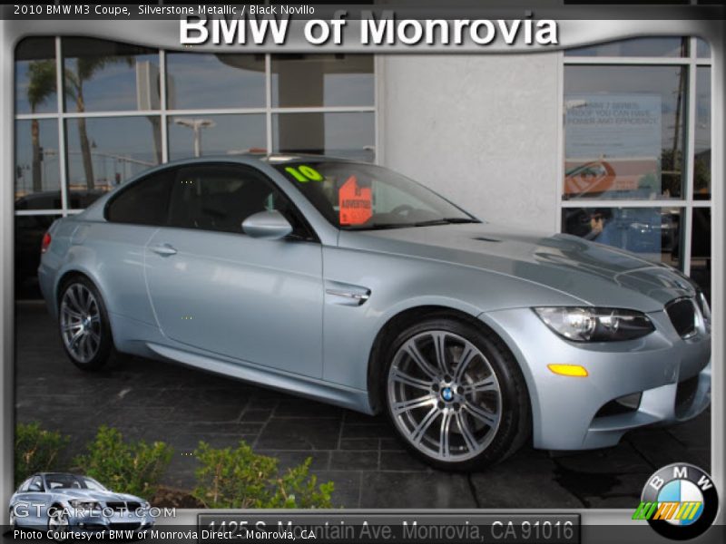 Silverstone Metallic / Black Novillo 2010 BMW M3 Coupe
