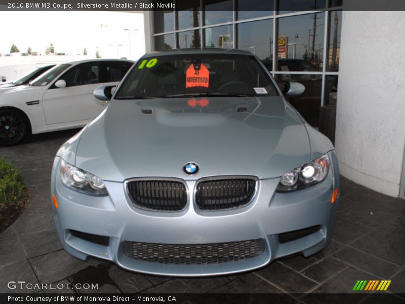 Silverstone Metallic / Black Novillo 2010 BMW M3 Coupe