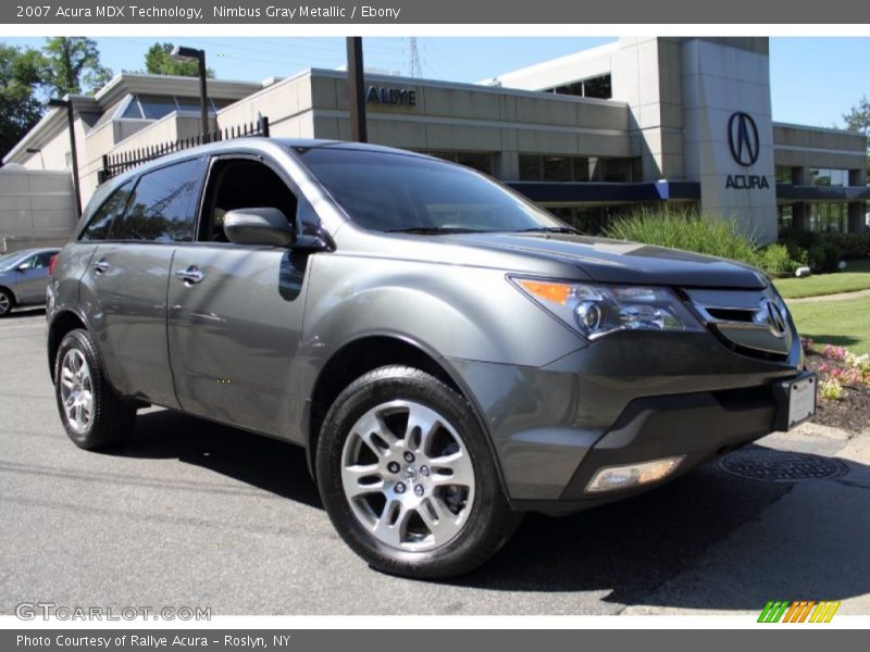 Nimbus Gray Metallic / Ebony 2007 Acura MDX Technology