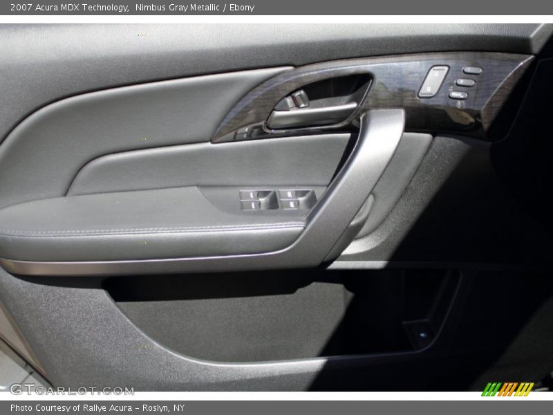 Nimbus Gray Metallic / Ebony 2007 Acura MDX Technology