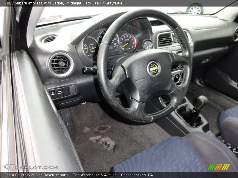  2003 Impreza WRX Sedan Grey/Blue Interior