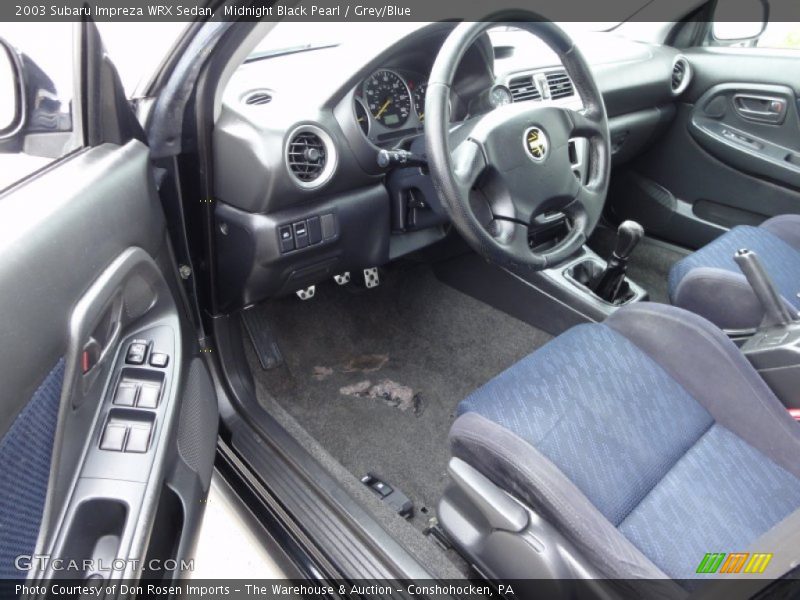  2003 Impreza WRX Sedan Grey/Blue Interior