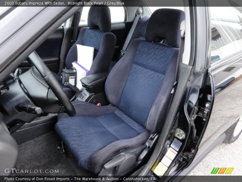  2003 Impreza WRX Sedan Grey/Blue Interior