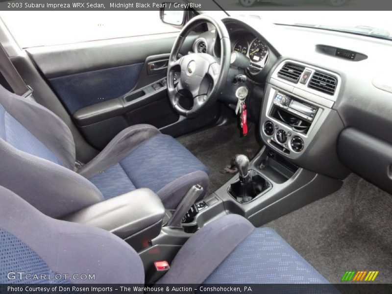  2003 Impreza WRX Sedan Grey/Blue Interior