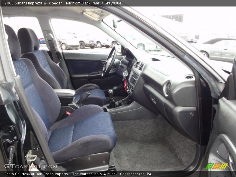  2003 Impreza WRX Sedan Grey/Blue Interior