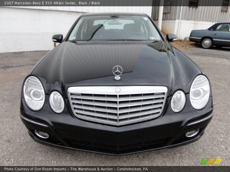 Black / Black 2007 Mercedes-Benz E 350 4Matic Sedan