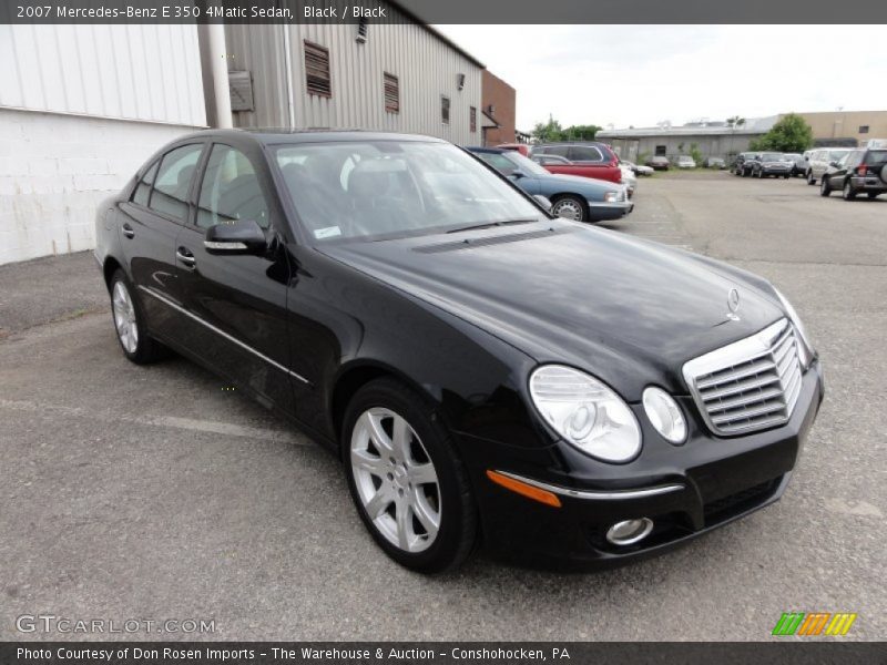 Black / Black 2007 Mercedes-Benz E 350 4Matic Sedan